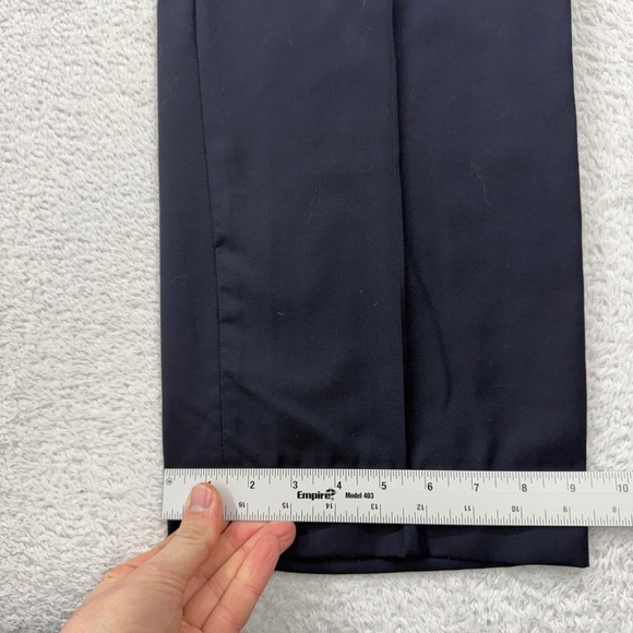 Ralph Lauren Men Navy Blue Pleated Wool Cashmere Dress Pants Trousers 32x29 - Picture 4 of 8